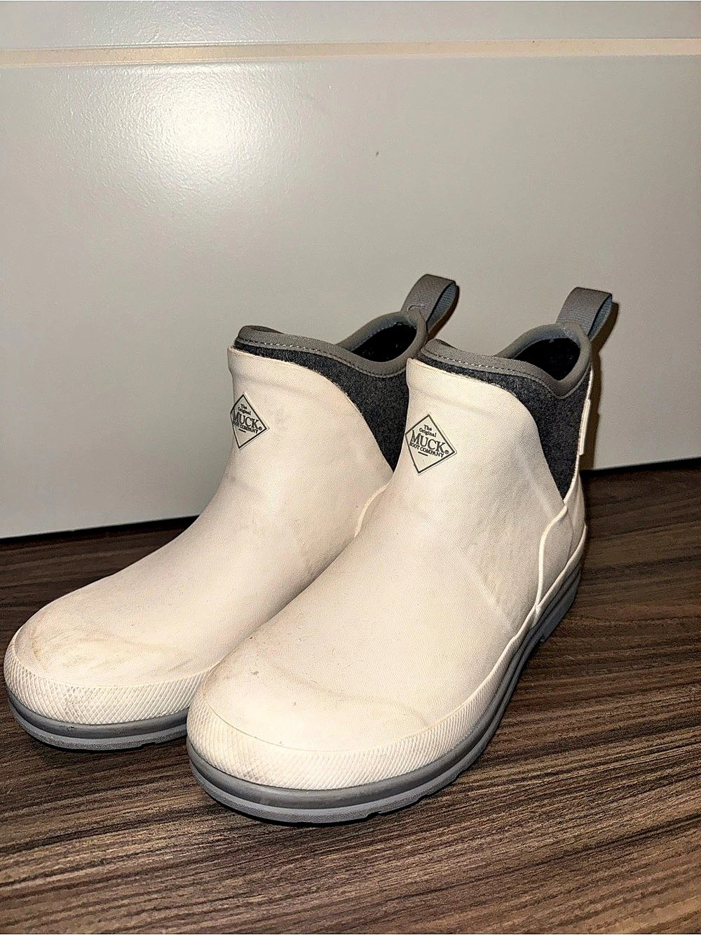 The Original Muck Boot Company Muckster Lite Ankle Boot Boots US 6 White & Gray